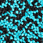 Teal and black EPDM blend